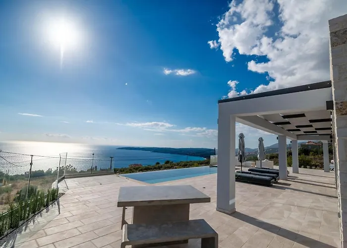 Panorama Blue Kefalonia - Luxury villa in Lourdata